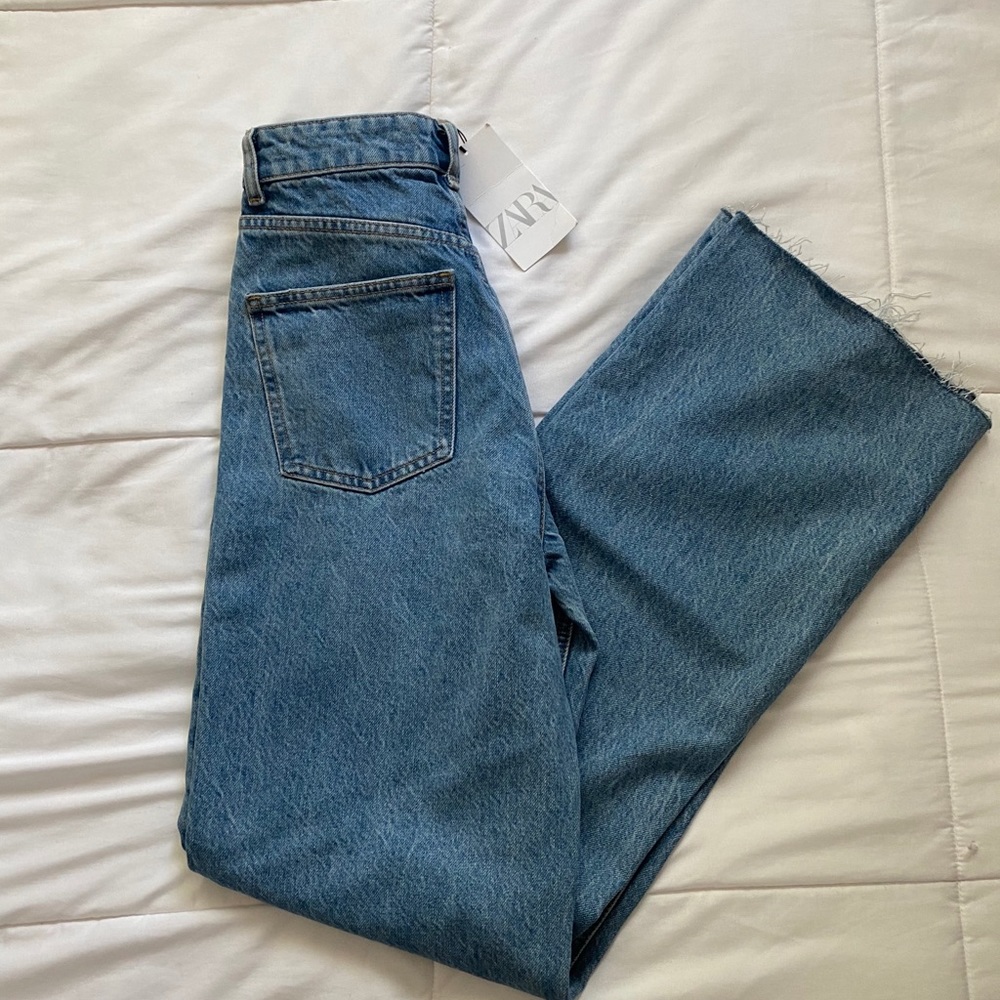 Zara wide leg full length jeans